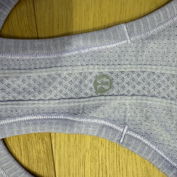 Lululemon Swiftly Tech Racerback Heathered Lilac -Size 6 - Picture 8 of 10